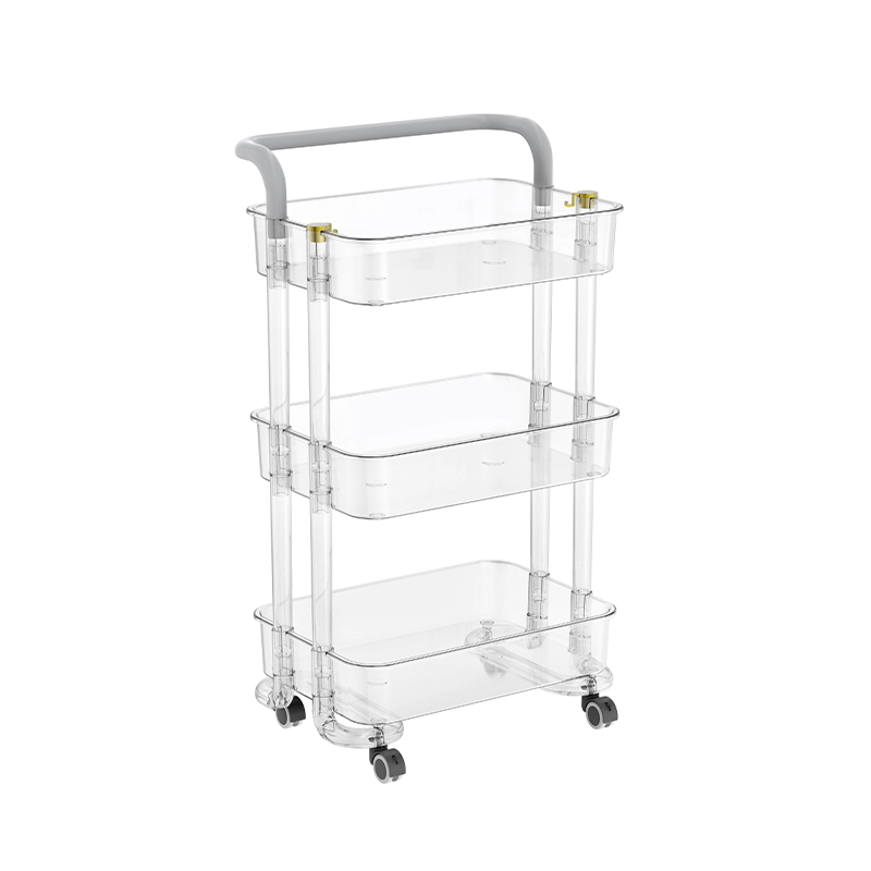 3-lags kjæledyr PP ABS Mobil Storage Organizer Cart