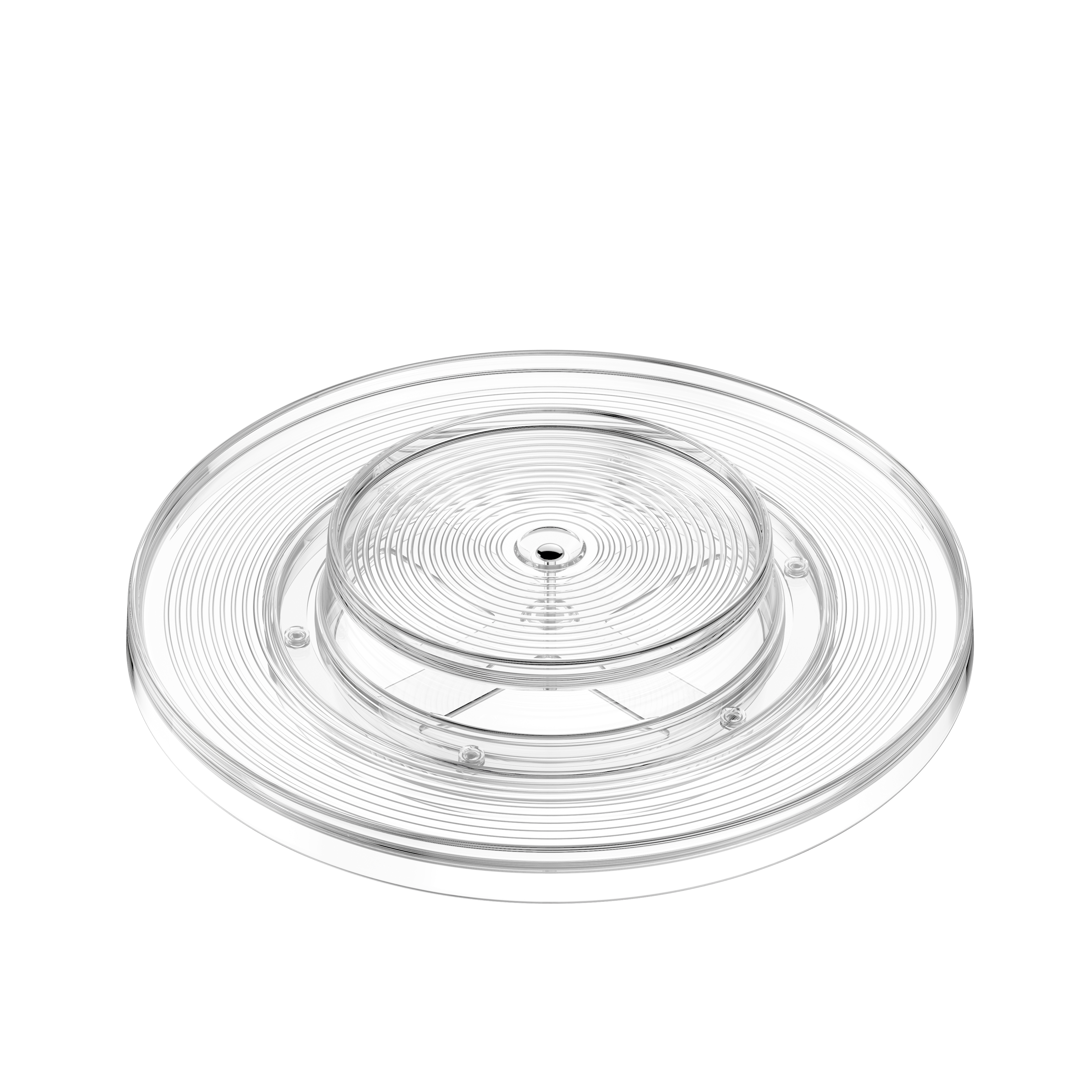 2 Tier dreieskivarrangør for kabinett