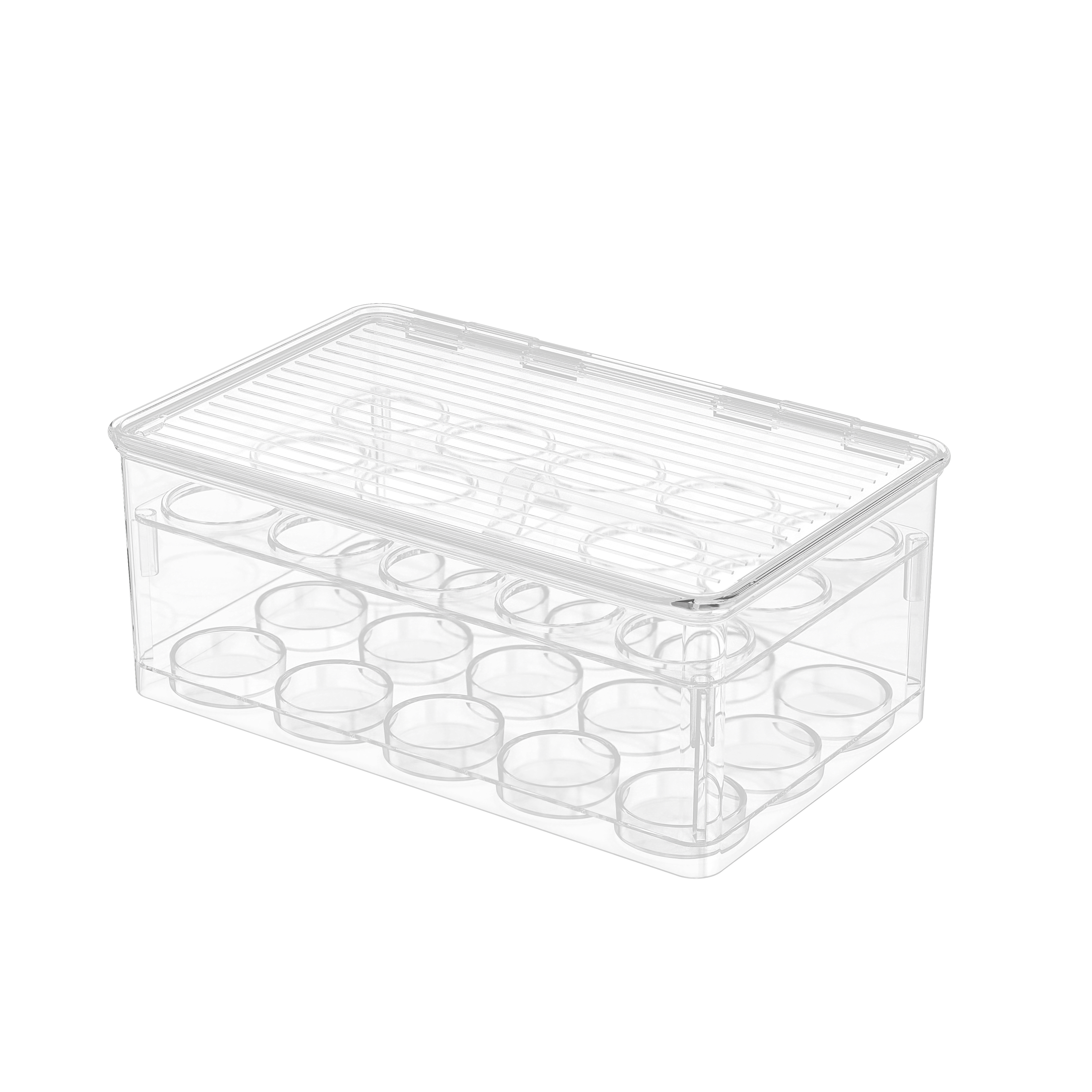 Gjennomsiktige lagringsbokser i indre rom